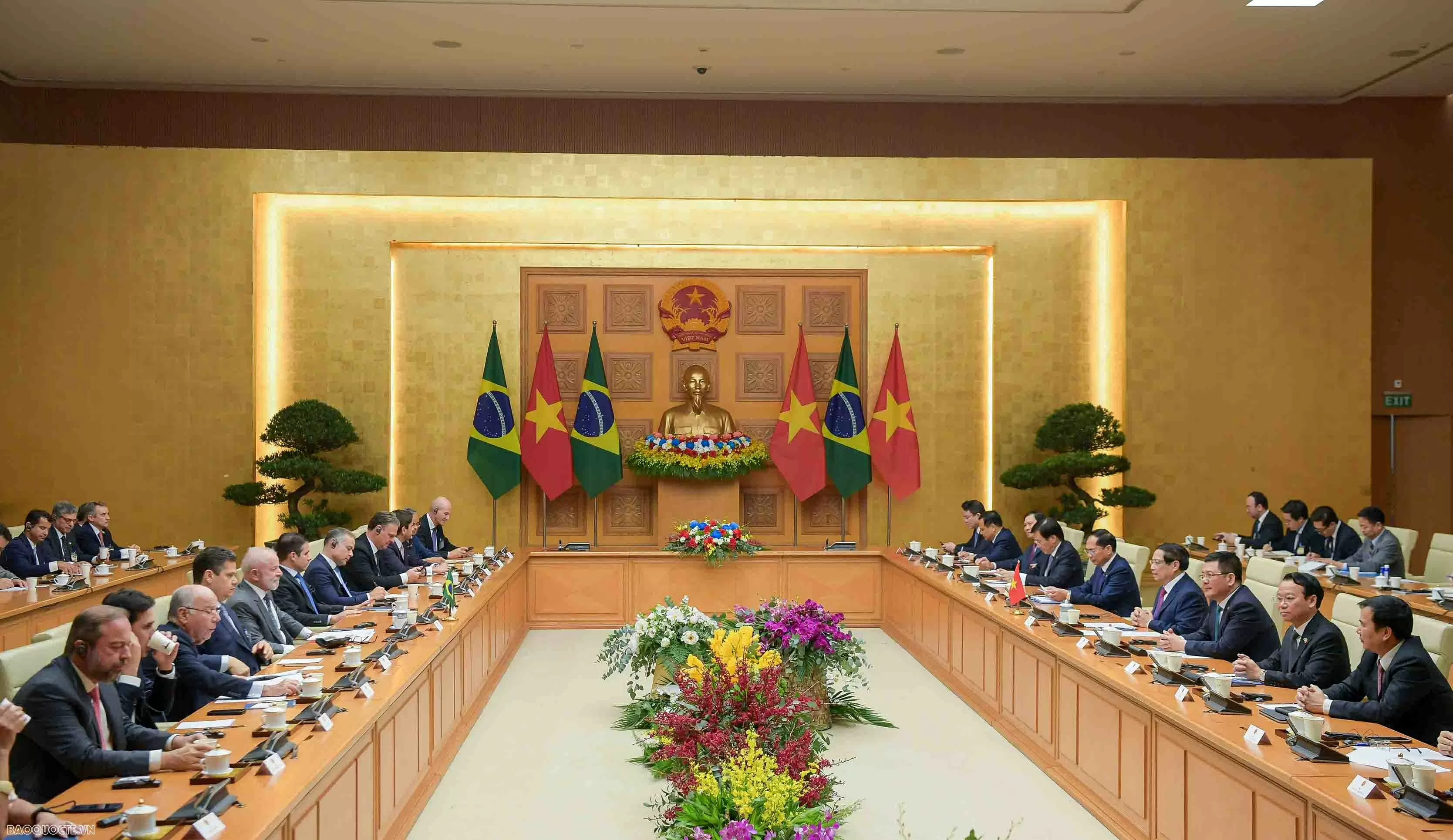 Thủ tướng Phạm Minh Chính hội kiến Tổng thống Brazil Thủ tướng Phạm Minh Chính hội kiến Tổng thống Brazil