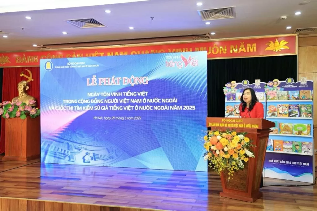 Phát động Ngày Tôn vinh tiếng Việt và cuộc thi Tìm kiếm Sứ giả tiếng Việt ở nước ngoài năm 2025 Phát động Ngày Tôn vinh tiếng Việt và cuộc thi Tìm kiếm Sứ giả tiếng Việt ở nước ngoài năm 2025