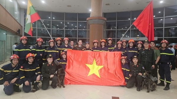 Bộ Công an tham gia cứu nạn, cứu hộ tại Myanmar
