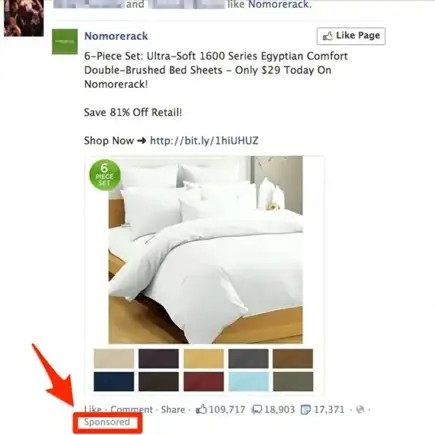 Quảng cáo “được tài trợ” bắt đầu có mặt trên bảng tin vào năm 2012 Quảng cáo “được tài trợ” bắt đầu có mặt trên bảng tin vào năm 2012