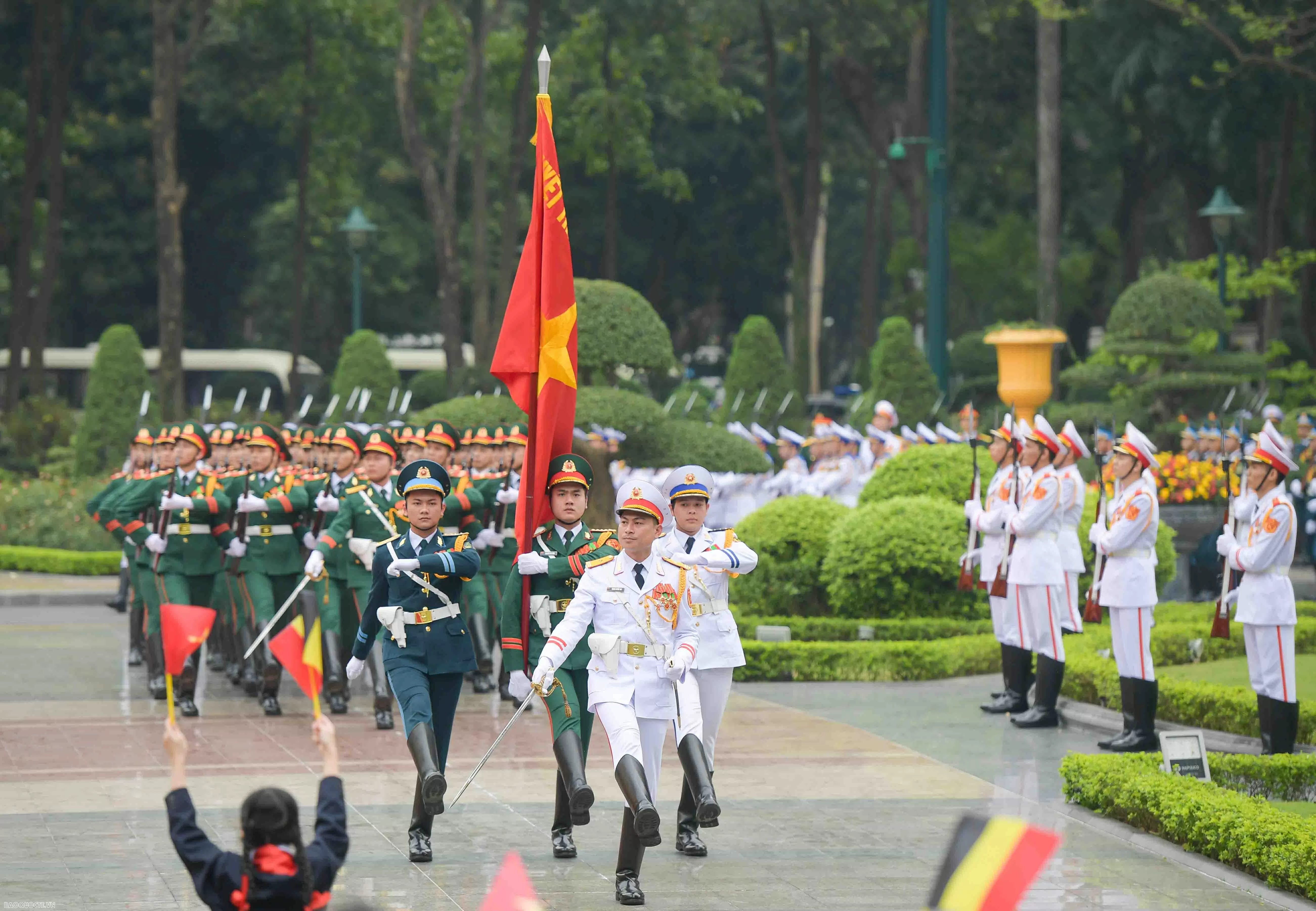 Lễ đón chính thức Nhà Vua và Hoàng hậu Bỉ tại Phủ Chủ tịch Lễ đón chính thức Nhà Vua và Hoàng hậu Bỉ tại Phủ Chủ tịch