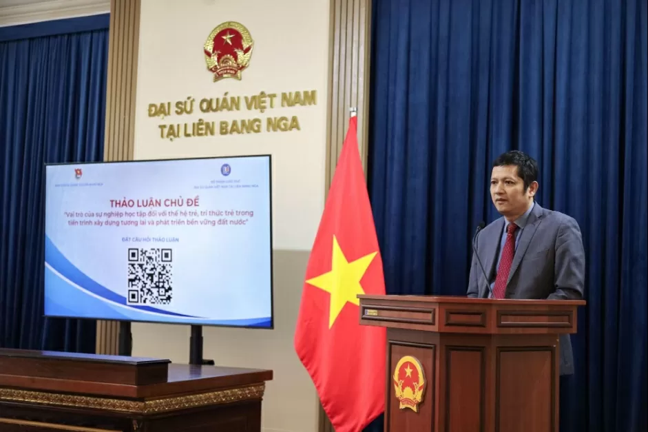 Đại sứ Đặng Minh Khôi gặp mặt và đối thoại với thanh niên - sinh viên Việt Nam tại Nga năm 2025 Đại sứ Đặng Minh Khôi gặp mặt và đối thoại với thanh niên - sinh viên Việt Nam tại Nga năm 2025