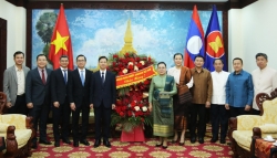 Lãnh đạo Bộ Ngoại giao chúc mừng Tết cổ truyền (Bunpimay) Lào