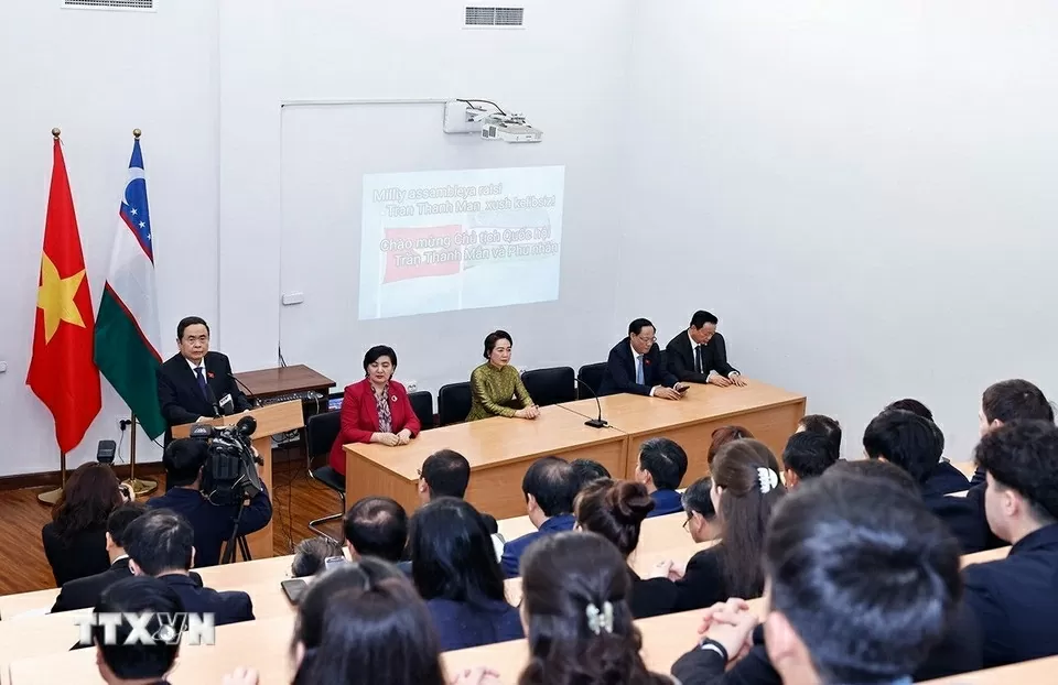 Chủ tịch Quốc hội Trần Thanh Mẫn và Phu nhân thăm Đại học Phương Đông Tashkent Chủ tịch Quốc hội Trần Thanh Mẫn: Nghiên cứu phương Đông là chìa khóa giải mã những giá trị cốt lõi
