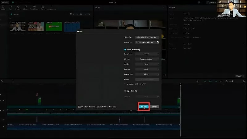 Xuất video sau khi chỉnh sửa Xuất video sau khi chỉnh sửa