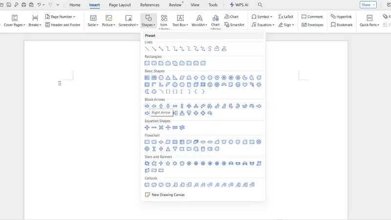 Chọn mũi tên hình khối Chọn mũi tên hình khối