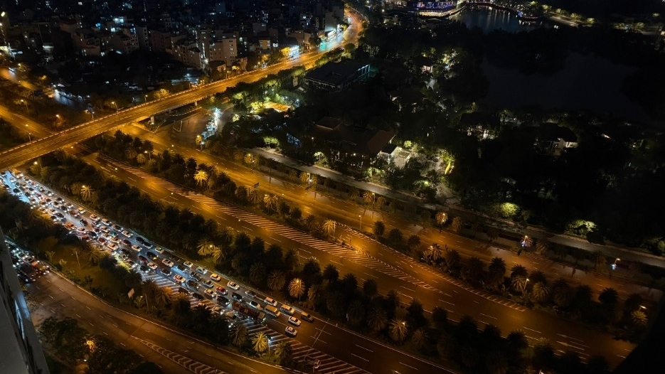 Công an TP. Hà Nội luyện tập xuyên đêm, sẵn sàng phục vụ các đoàn khách quốc tế