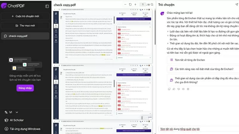 Chờ vài giây để hệ thống xử lý