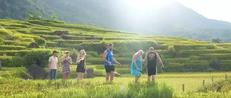 Trong các video clip, cảnh sắc Việt Nam hiện lên như một bức tranh thiên nhiên rực rỡ đầy màu sắc. (Ảnh chụp màn hình) Trong các video clip, cảnh sắc Việt Nam hiện lên như một bức tranh thiên nhiên rực rỡ đầy màu sắc. (Ảnh chụp màn hình)