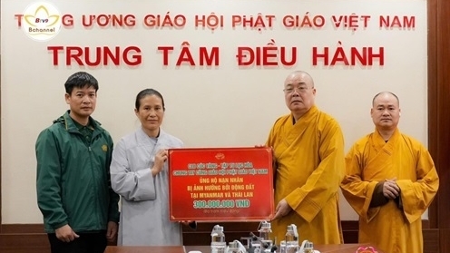 Chung tay cùng Giáo hội Phật giáo Việt Nam hỗ trợ nhân dân Myanmar, Thái Lan khắc phục hậu quả động đất