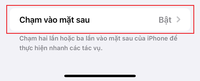 Gán chức năng cho cú chạm sau iPhone