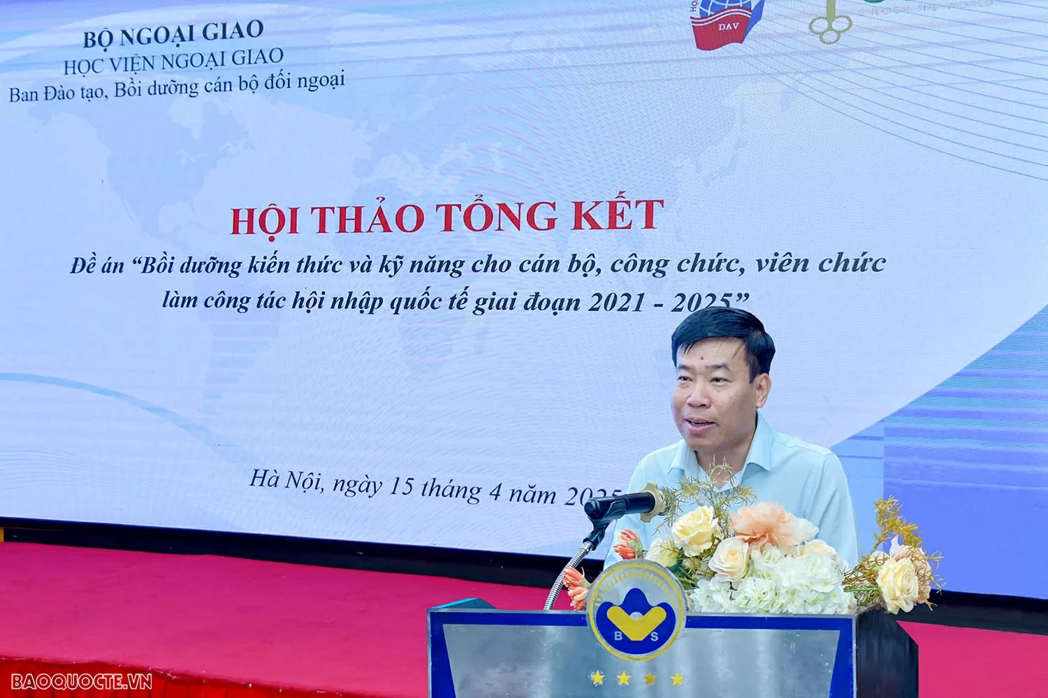 Tổng kết Đề án bồi dưỡng kiến thức, kỹ năng cho cán bộ làm công tác hội nhập quốc tế giai đoạn 2021–2025 Hội thảo tổng kết Đề án bồi dưỡng kiến thức, kỹ năng cho cán bộ làm công tác hội nhập quốc tế giai đoạn 2021–2025