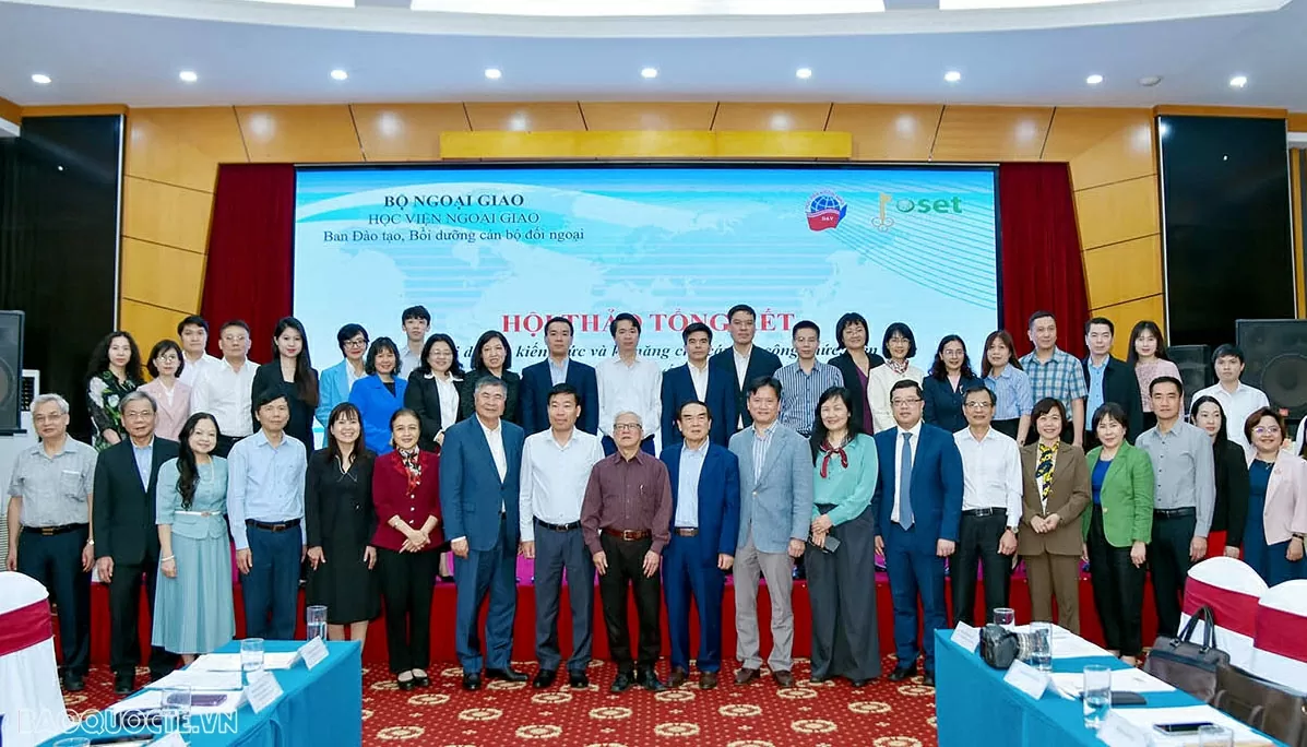 Tổng kết Đề án bồi dưỡng kiến thức, kỹ năng cho cán bộ làm công tác hội nhập quốc tế giai đoạn 2021–2025 Hội thảo tổng kết Đề án bồi dưỡng kiến thức, kỹ năng cho cán bộ làm công tác hội nhập quốc tế giai đoạn 2021–2025