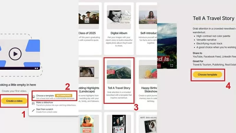 Chọn kiểu video bạn muốn Chọn kiểu video bạn muốn