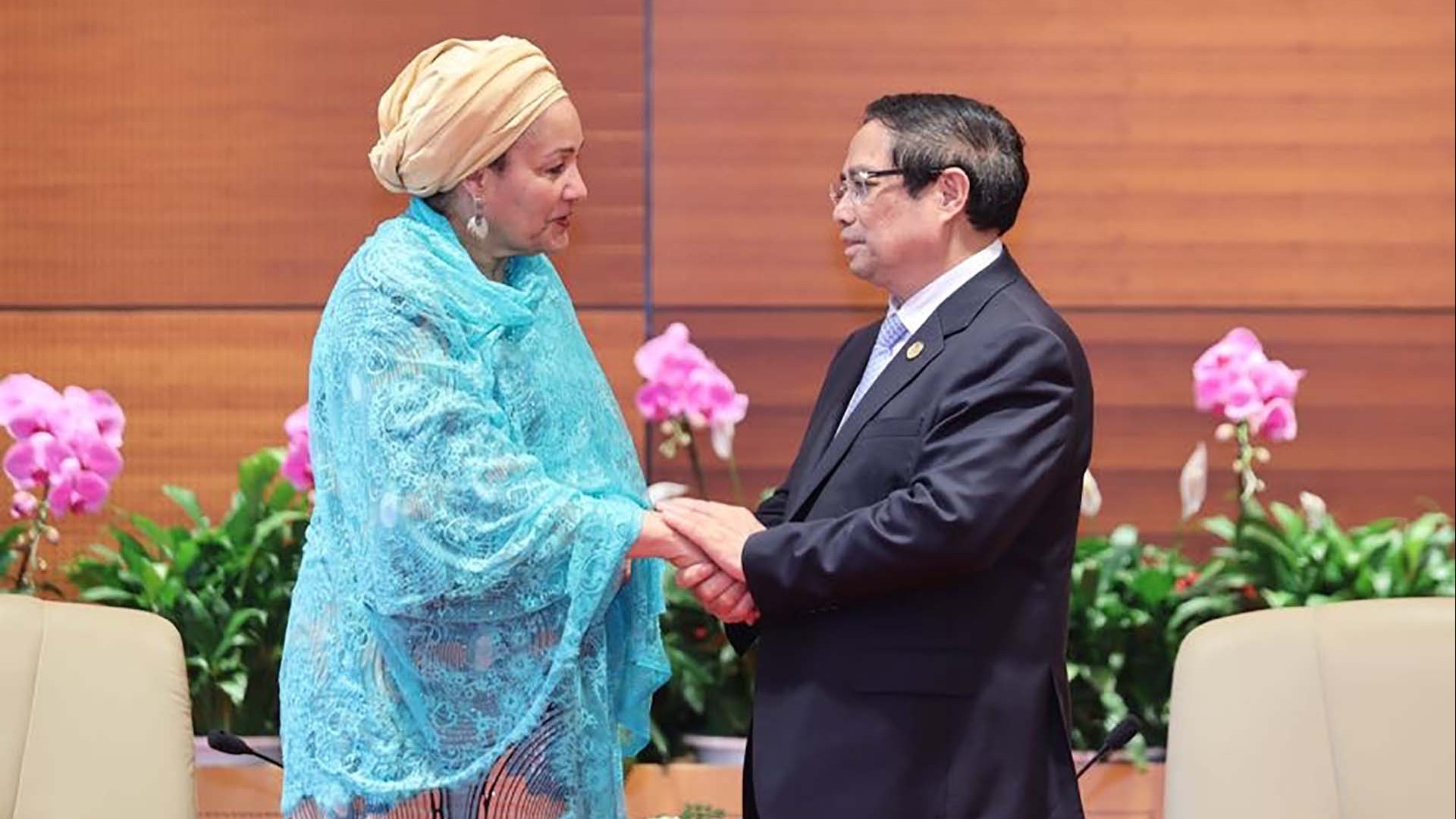 Thủ tướng Phạm Minh Chính tiếp Phó Tổng thư ký Liên hợp quốc Amina Mohammed