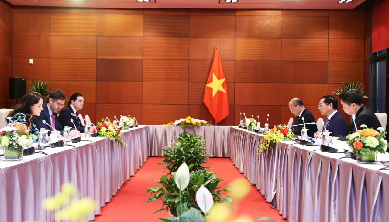 Toàn cảnh buổi làm việc. (Ảnh: Thành Long) Toàn cảnh buổi làm việc. (Ảnh: Thành Long)