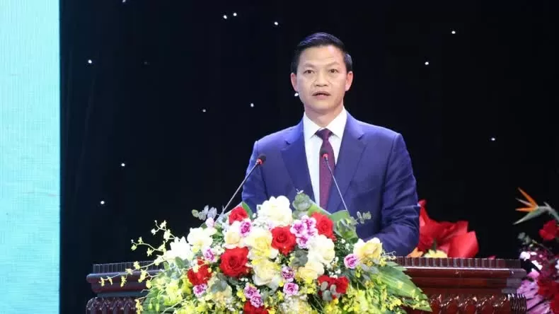 Đồng chí Vương Quốc Tuấn, Chủ tịch Ủy ban nhân dân tỉnh Bắc Ninh phát biểu. Đồng chí Vương Quốc Tuấn, Chủ tịch Ủy ban nhân dân tỉnh Bắc Ninh phát biểu.