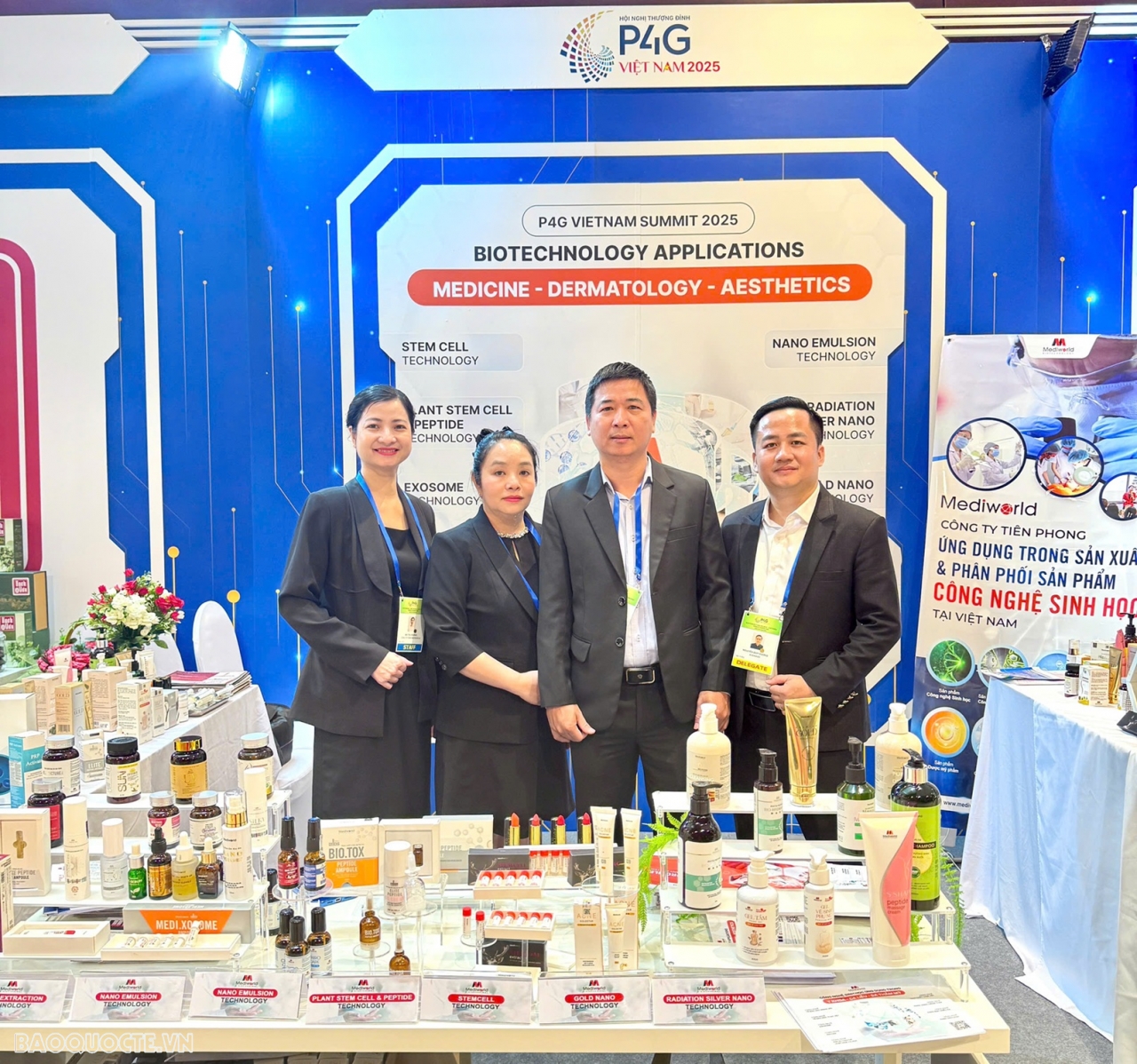 Các gian hàng của doanh nghiệp tại Triển lãm Tăng trưởng xanh P4G. (Ảnh: Tống Thoan) Các gian hàng của doanh nghiệp tại Triển lãm Tăng trưởng xanh P4G. (Ảnh: Tống Thoan)