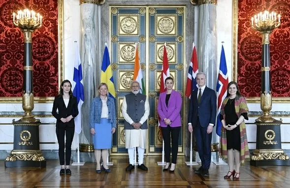 Các nhà lãnh đạo tham dự Hội nghị thượng đỉnh Ấn Độ-Bắc Âu 2022 tại Copenhagen, Đan Mạch vào tháng 5/2022. (Nguồn: X)