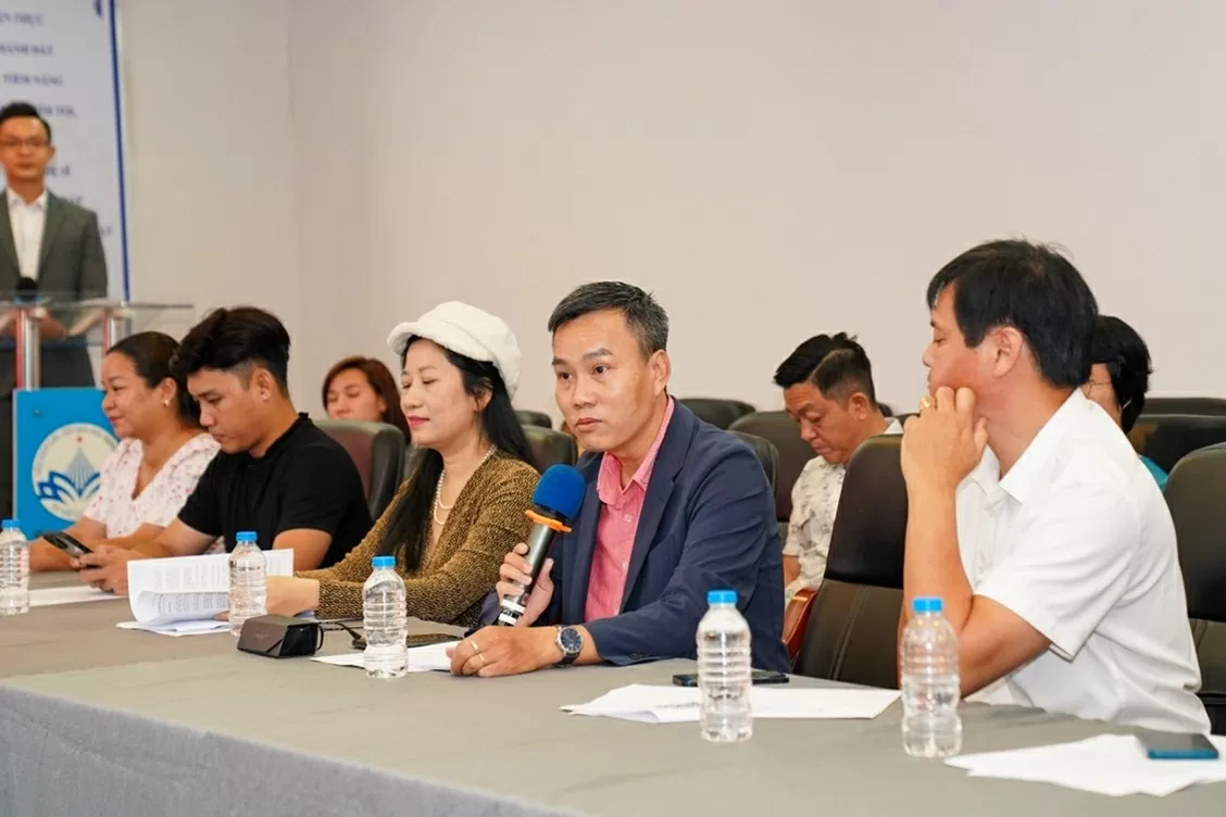 Ông Nguyễn Minh Triết – đại diện Ban tổ chức chia sẻ về công tác tổ chức liveshow.