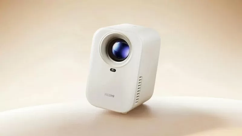 Máy chiếc Redmi Projector 3 Lite có trọng lượng chỉ 1.2kg và kích thước 146×113×172.5mm
