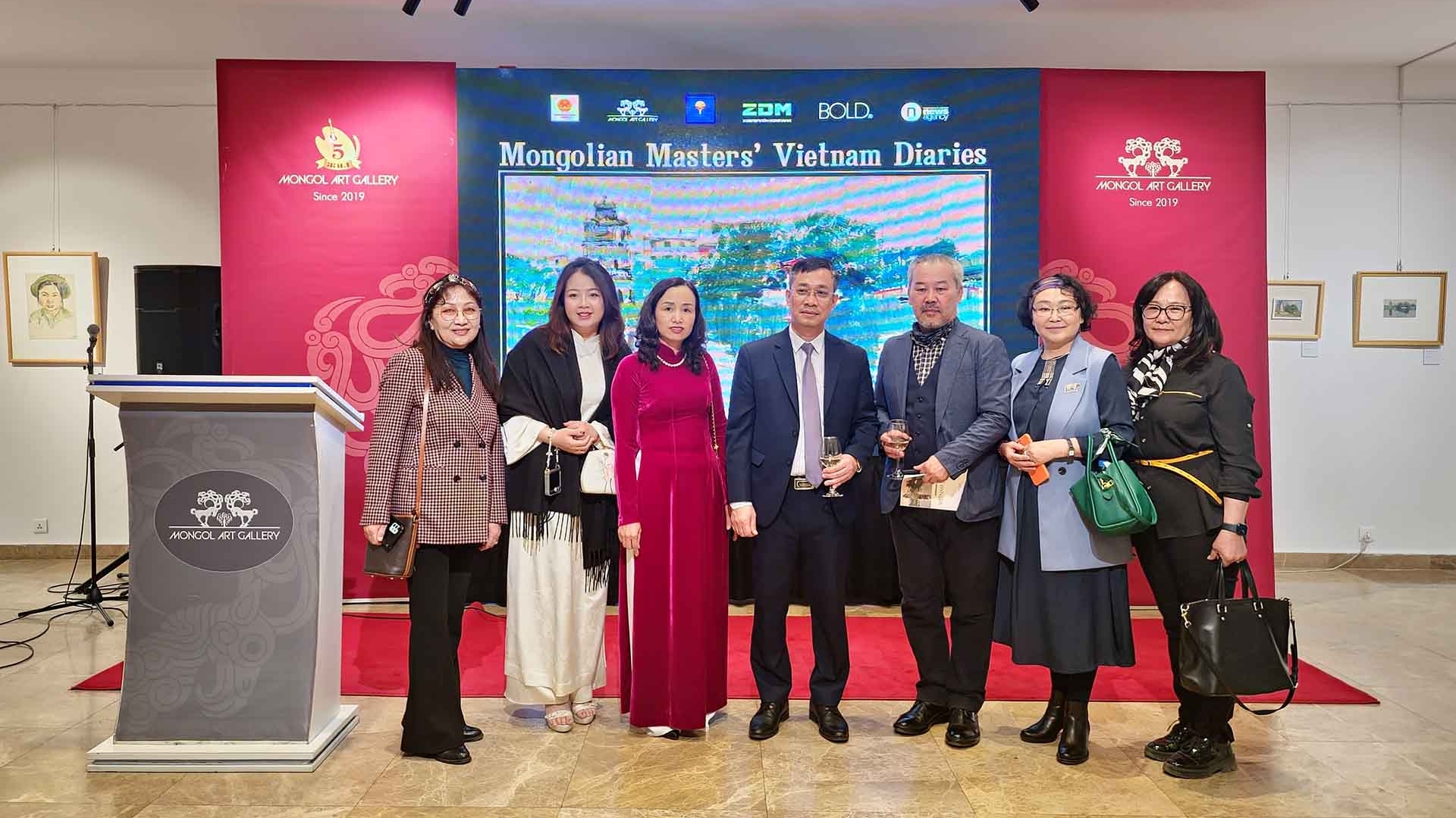 Khai mạc Triển lãm Nhật ký Việt Nam qua góc nhìn của các danh họa Mông Cổ