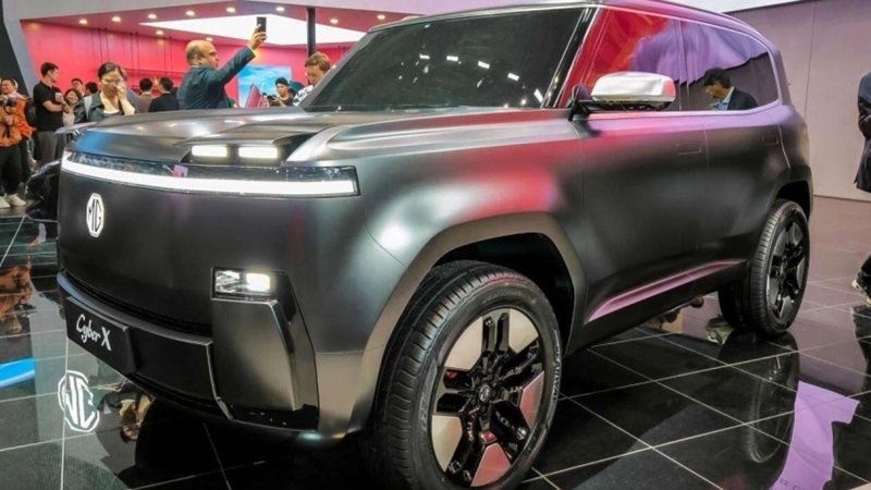 Cận cảnh SUV điện MG Cyber X Concept ra mắt tại Trung Quốc