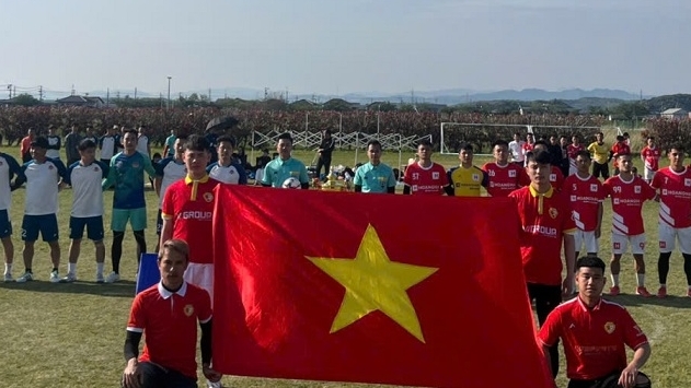 Giải bóng đá chào mừng Đại lễ 30/4 tại Nhật Bản