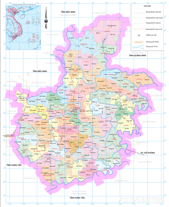 Hải Dương đã thống nhất, đề nghị Trung ương thông qua đề án sắp xếp đơn vị hành chính cấp xã còn 64 xã, phường