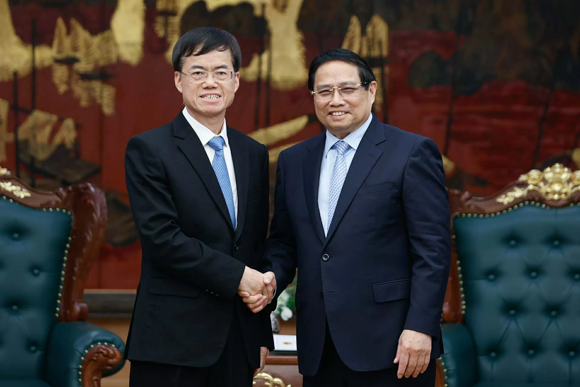 Thủ tướng Phạm Minh Chính tiếp Bộ trưởng Bộ Công tác về quân nhân xuất ngũ Trung Quốc Thủ tướng Phạm Minh Chính tiếp Bộ trưởng Bộ Công tác về quân nhân xuất ngũ Trung Quốc