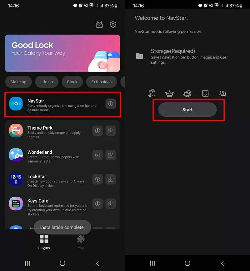 Nhấn chọn NavStar Nhấn chọn NavStar