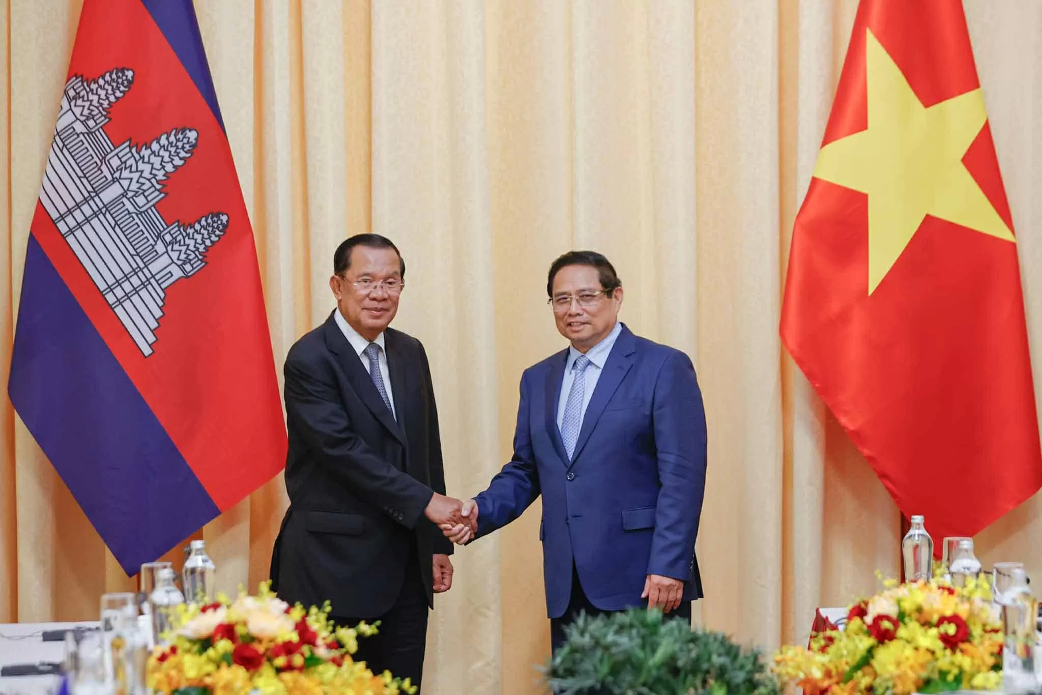 Thủ tướng Phạm Minh Chính gặp Chủ tịch CPP, Chủ tịch Thượng viện Campuchia Hun Sen Thủ tướng Phạm Minh Chính gặp Chủ tịch CPP, Chủ tịch Thượng viện Campuchia Hun Sen