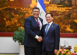 Phó Thủ tướng, Bộ trưởng Ngoại giao Bùi Thanh Sơn tiếp Bộ trưởng Ngoại giao Nicaragua