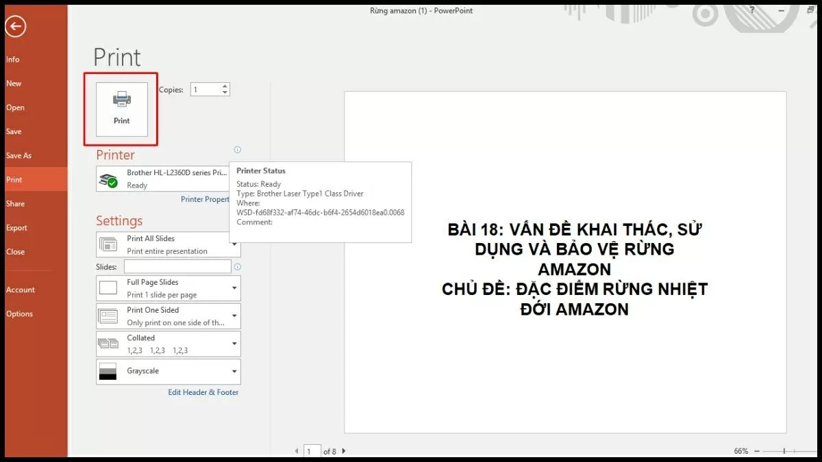 Nhấn “Print” Nhấn “Print”
