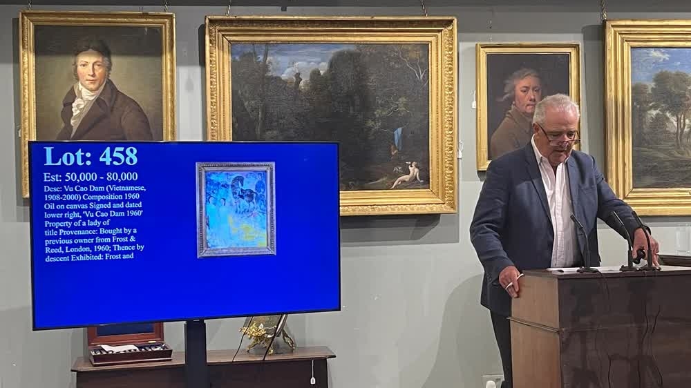 Tranh của một trong 'tứ kiệt trời Âu' của nền hội họa Việt Nam đấu giá hơn 1,5 tỷ đồng tại Anh