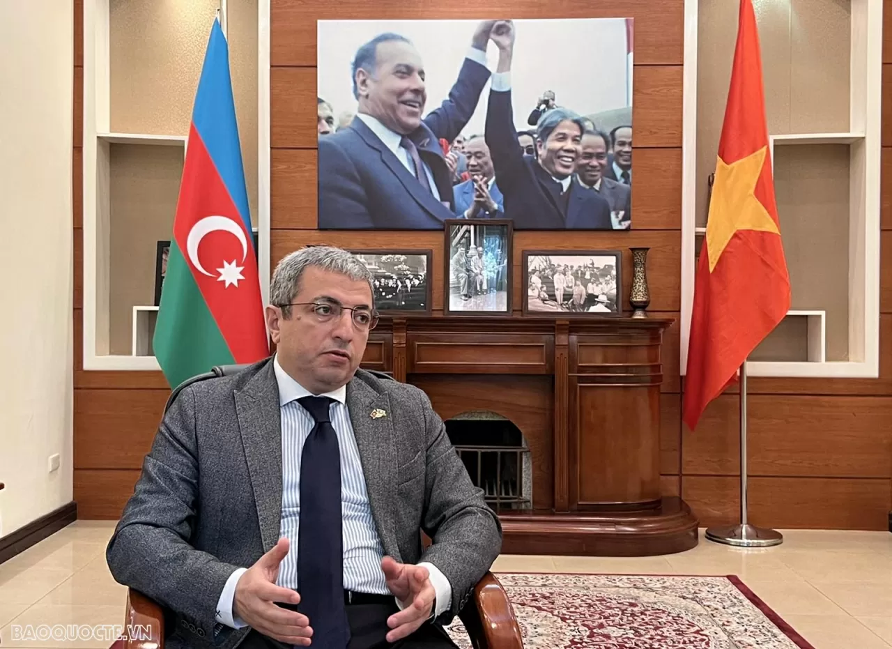 Đại sứ Azerbaijan tại Việt Nam Shovgi Kamal Oglu Mehdizade. (Ảnh: Thu Trang) Đại sứ Azerbaijan tại Việt Nam Shovgi Kamal Oglu Mehdizade. (Ảnh: Thu Trang)