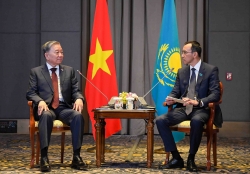 Tổng Bí thư Tô Lâm hội kiến Chủ tịch Thượng viện Kazakhstan
