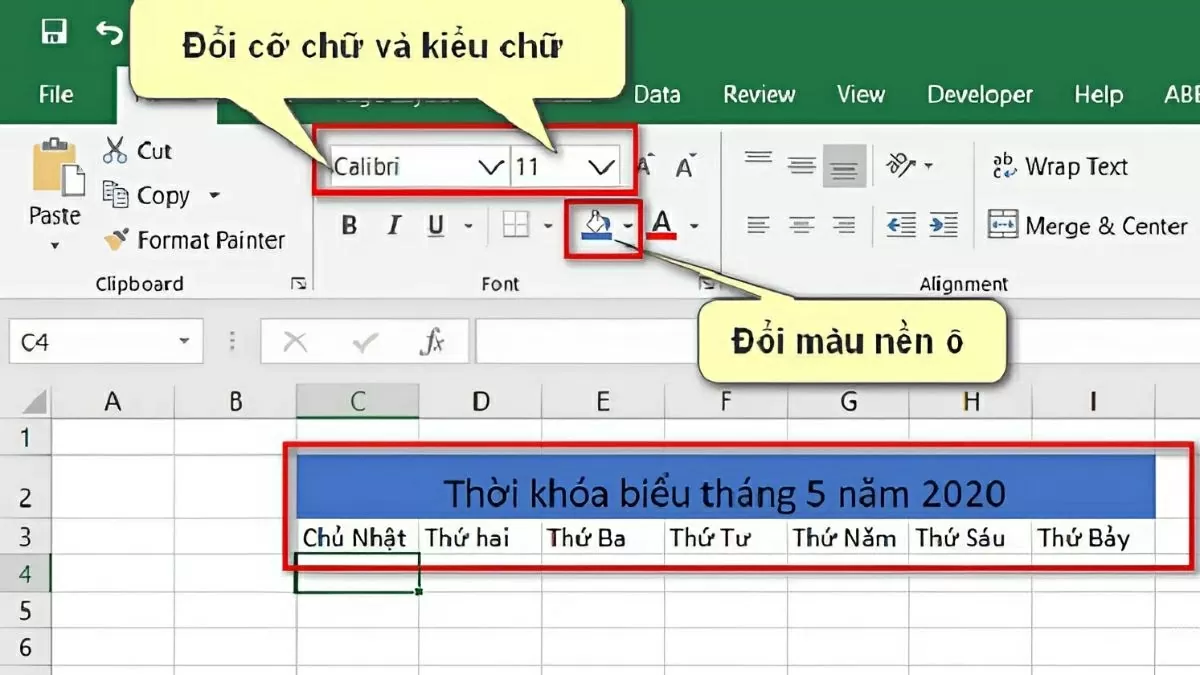 Mở ứng dụng Microsoft Excel và tạo một bảng tính mới.