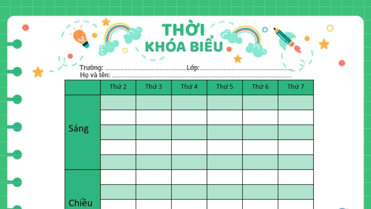 Cách làm thời khóa biểu trên Excel nhanh chóng, tiện lợi