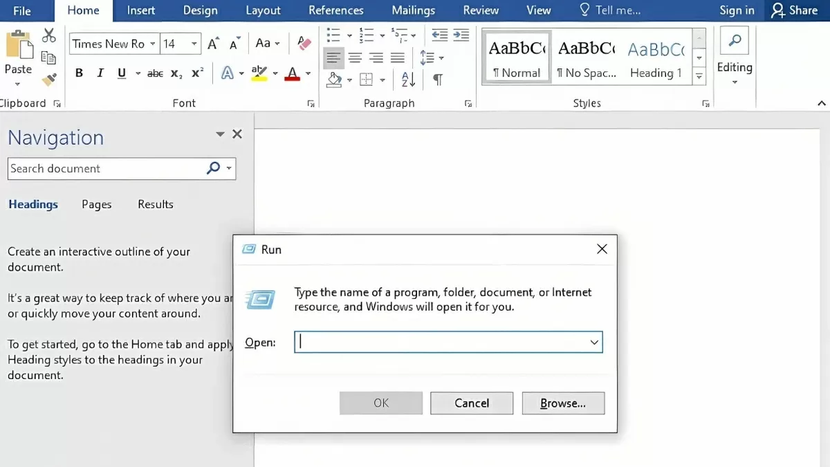 Nhấn đồng thời phím Windows + R Nhấn đồng thời phím Windows + R