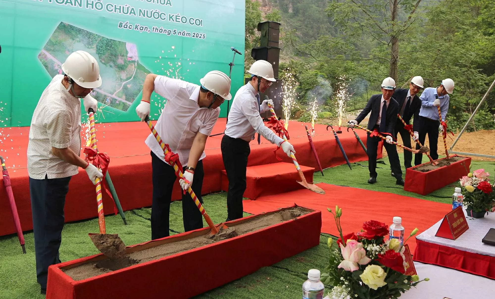 Lãnh đạo tỉnh Bắc Kạn và doanh nghiệp Nhật Bản khởi công Dự án nâng cấp hồ chứa nước Kéo Coi