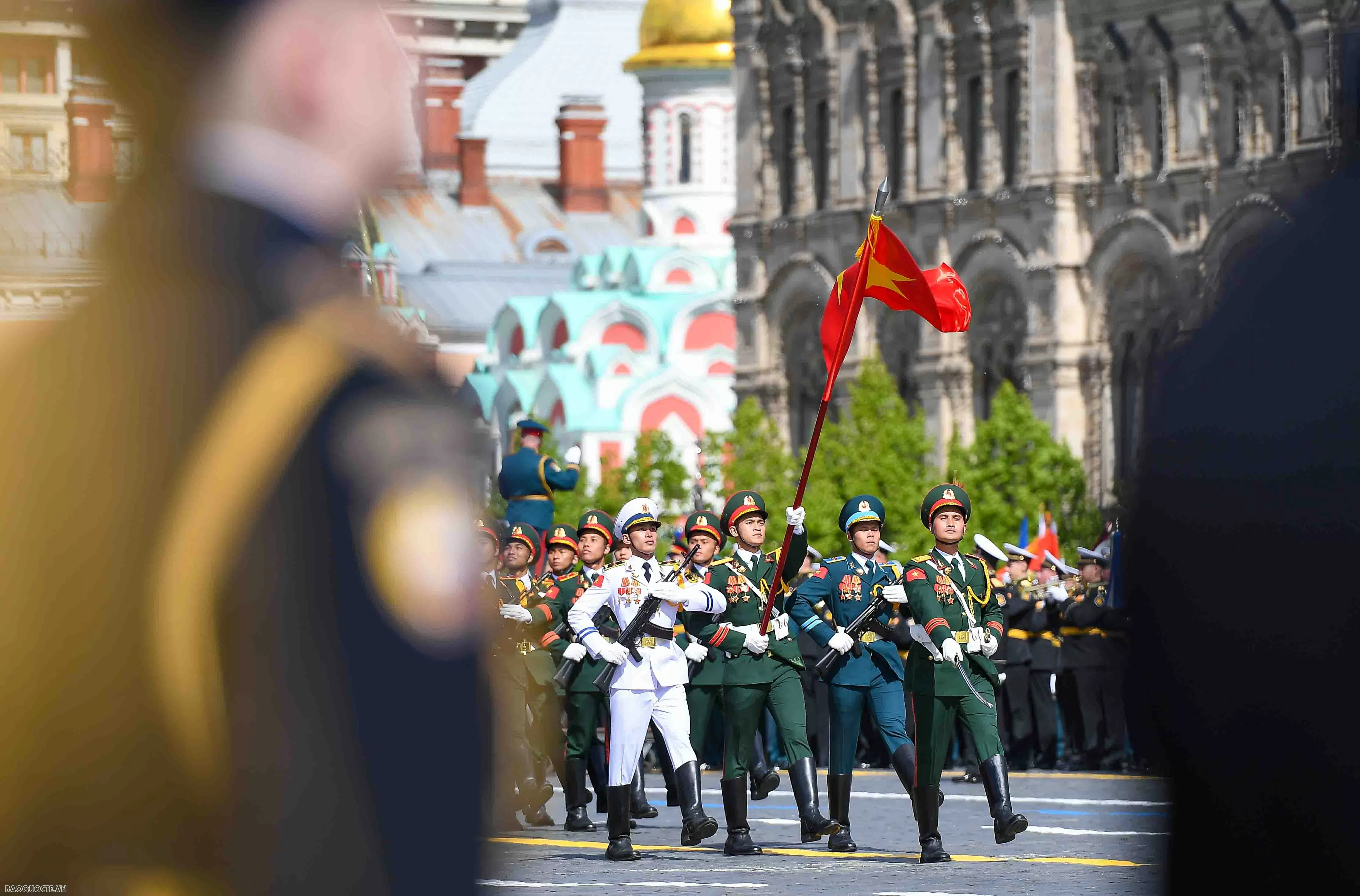Đoàn Quân đội nhân dân Việt Nam tại Lễ duyệt binh ở Quảng trường Đỏ Đoàn Quân đội nhân dân Việt Nam tại Lễ duyệt binh kỷ niệm 80 năm Chiến thắng trong Chiến tranh vệ quốc vĩ đại