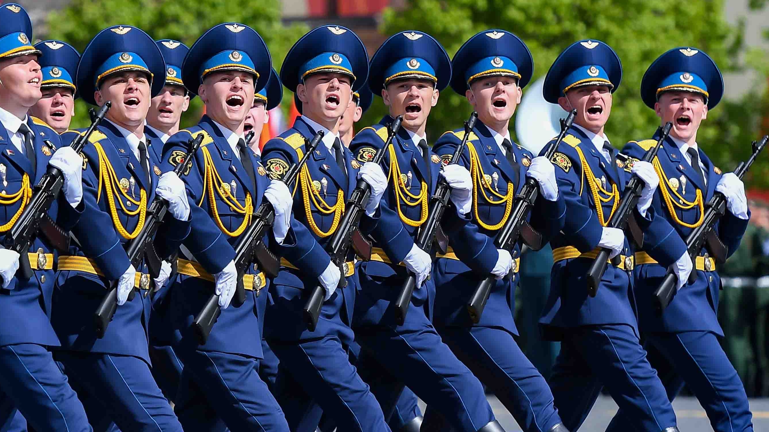 Hình ảnh 13 đoàn quân đội nước ngoài tại Lễ duyệt binh tại Quảng trường Đỏ