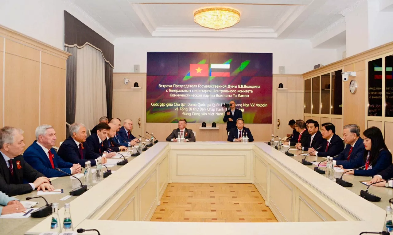 Tổng Bí thư Hội kiến Chủ tịch Duma Nga