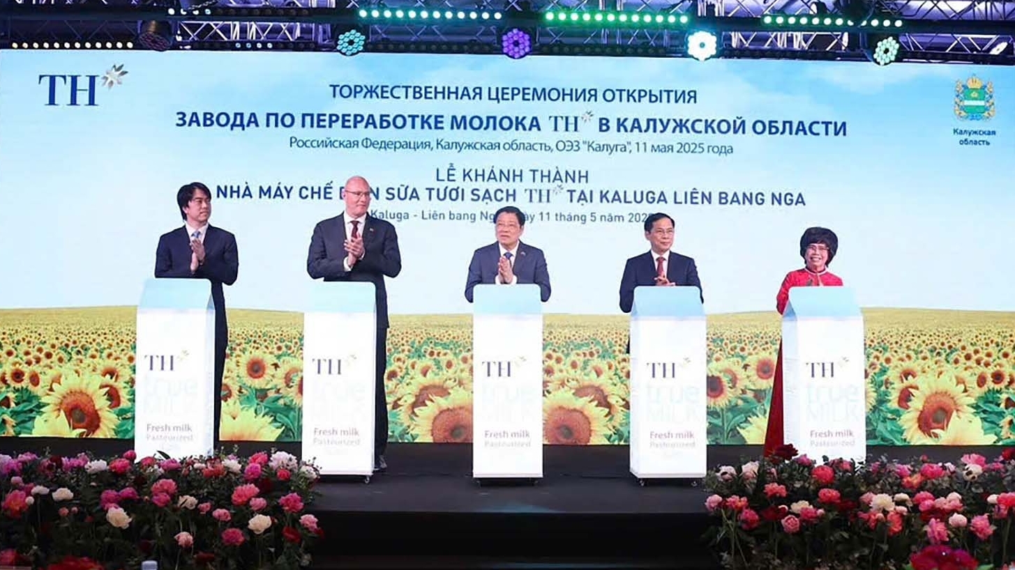 Tập đoàn TH khánh thành Nhà máy chế biến sữa công suất hàng đầu Liên bang Nga
