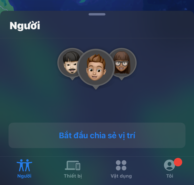 Location Sharing (Chia sẻ vị trí) Location Sharing (Chia sẻ vị trí)