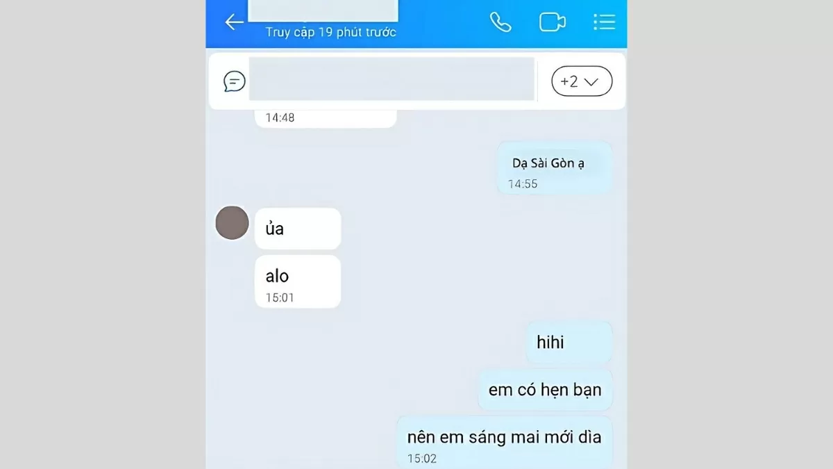 Mở cuộc trò chuyện bạn muốn bảo vệ.