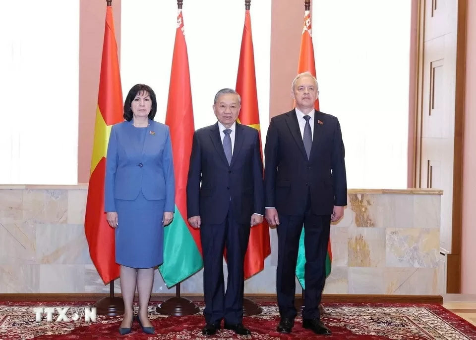 Tổng Bí thư Tô Lâm hội kiến Lãnh đạo Quốc hội và các chính đảng Belarus