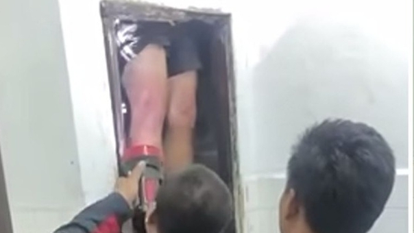 Thái Lan: Cảnh sát giải cứu tên trộm kẹt trong khu vực chứa đường ống nước