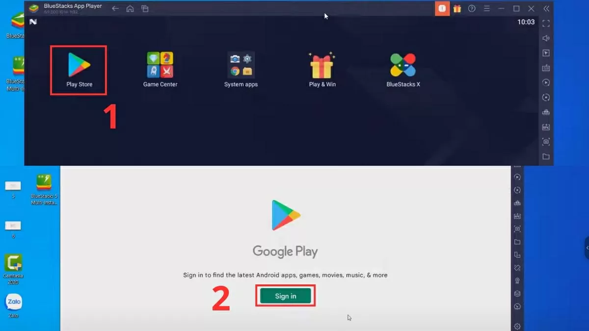 Tìm kiếm và tải ứng dụng Zalo từ cửa hàng CH Play.